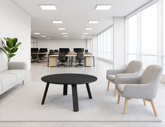 Mateo Coffee Table - Round - Black Ash - 90cm