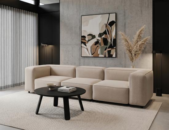 Mateo Coffee Table - Round - Black Ash - 90cm
