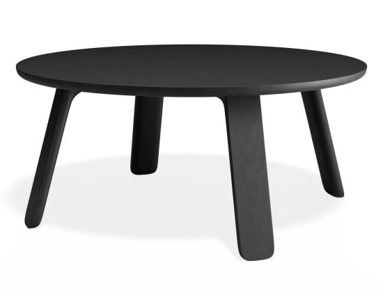 Mateo Coffee Table - Round - Black Ash - 90cm