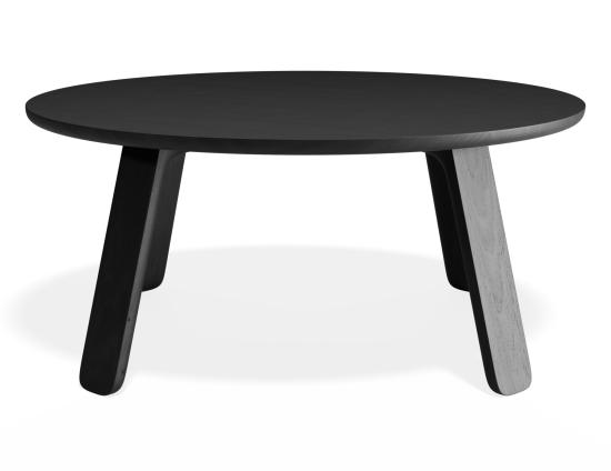 Mateo Coffee Table - Round - Black Ash - 90cm