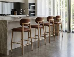 Counter Bar Stool Tan