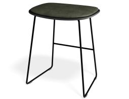 P 3 Elva Lowstool Padded Black Black Greenpu