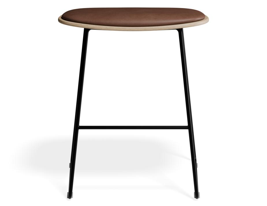 P 4 Elva Lowstool Padded Ash Black Tanpu