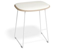 P 2 Elva Lowstool Padded Ash White Whitepu