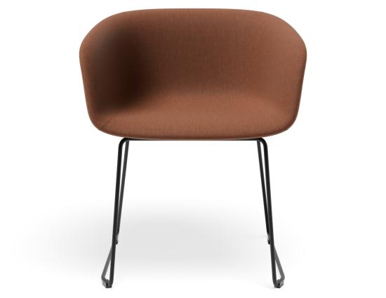 Lonsdale Armchair - Sled - Terracotta Brown Fabric