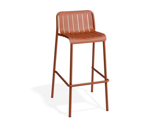 Roku Bar Stool - Outdoor - Papaya