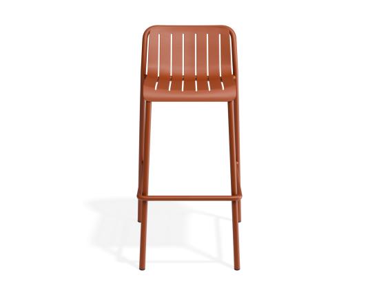 Roku Bar Stool - Outdoor - Papaya