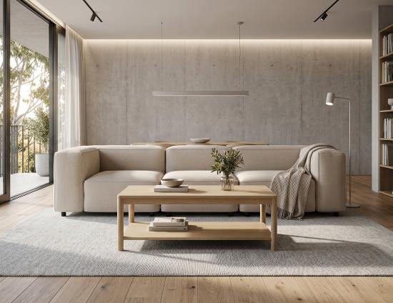 Nolia Modular Sofa - 3 Seater - Beige