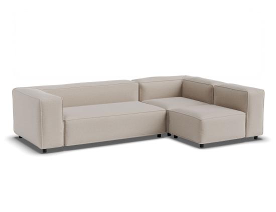 Nolia Modular Sofa - 3 Seater with Return - Beige