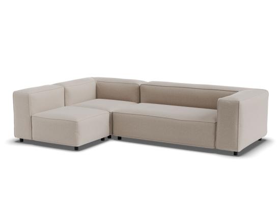 Nolia Modular Sofa - 3 Seater with Return - Beige