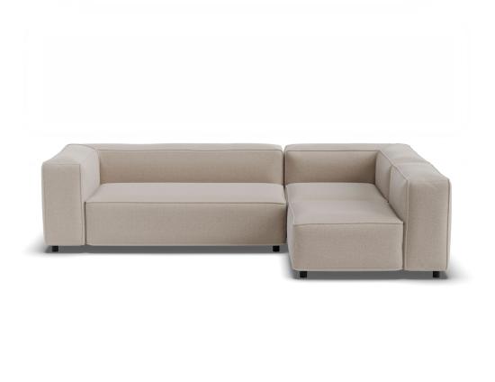Nolia Modular Sofa - 3 Seater with Return - Beige