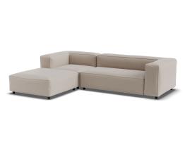 3 Seater with Left Ottoman