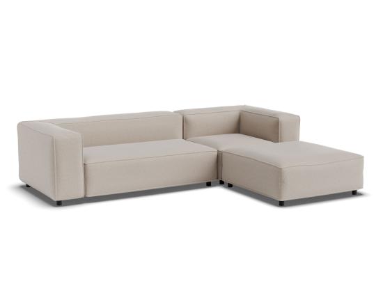 Nolia Modular Sofa - 3 Seater with Ottoman - Beige
