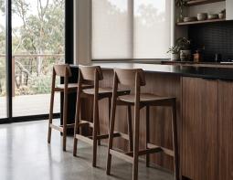 Walnut Bar Stool Australian Home Modern