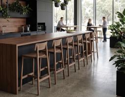 Walnut Bar Stool Workplace
