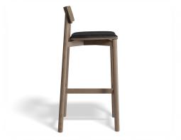 P 3 Andi Barstool Pad Walnut Blackpu