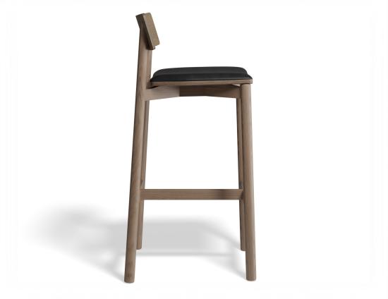 Andi Bar Stool - Walnut - Upholstered