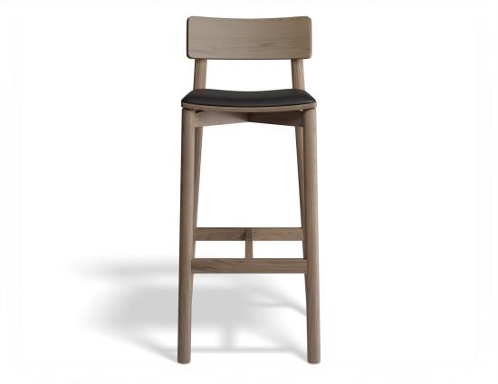 Andi Bar Stool - Walnut - Upholstered