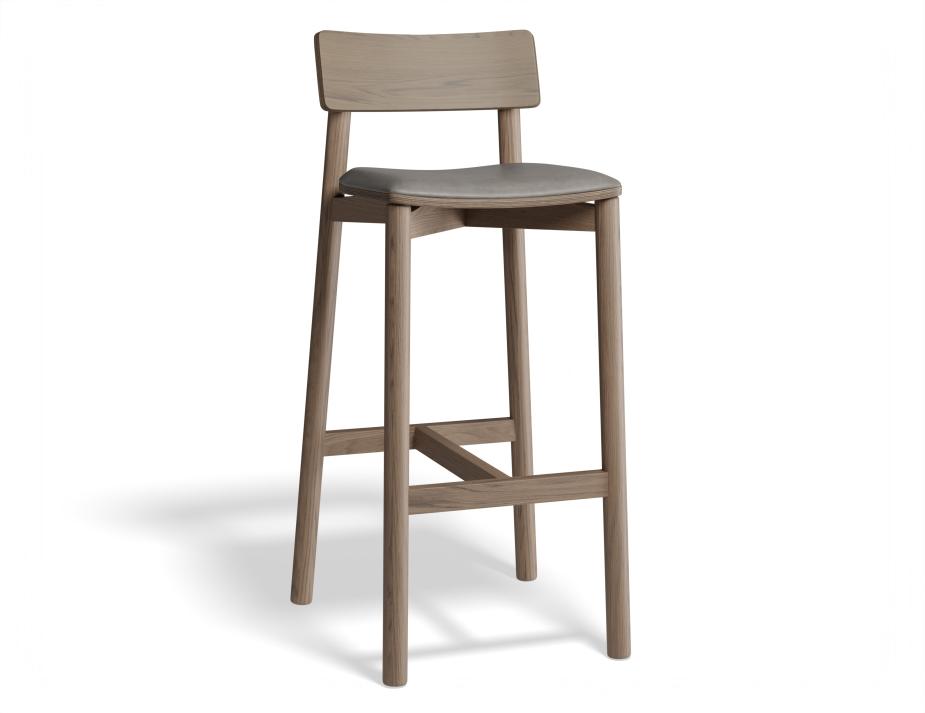 P 1 Andi Barstool Pad Walnut Greypu