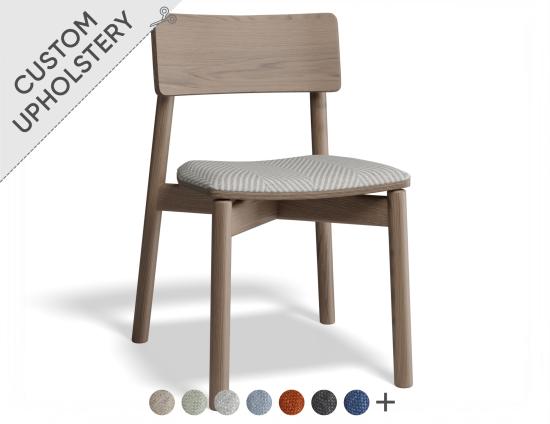 Andi Dining Chair - Walnut - Custom Upholstered