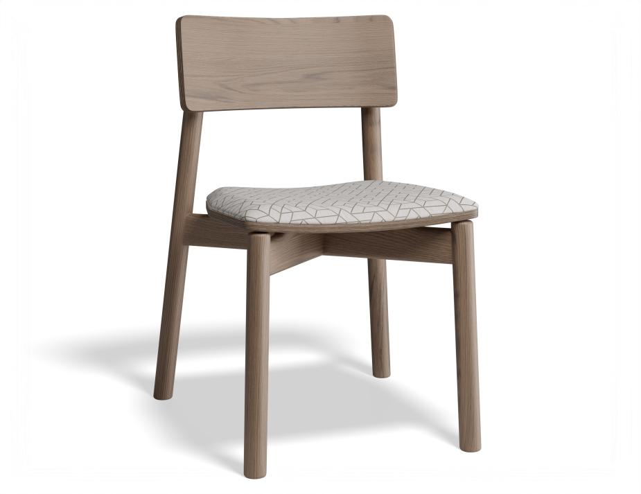 P 1 Andi Chair Pad Walnut Geometricpattern