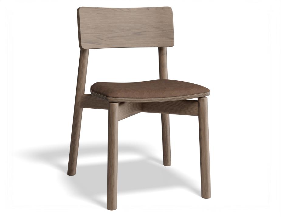 P 1 Andi Chair Pad Walnut Printedsuede