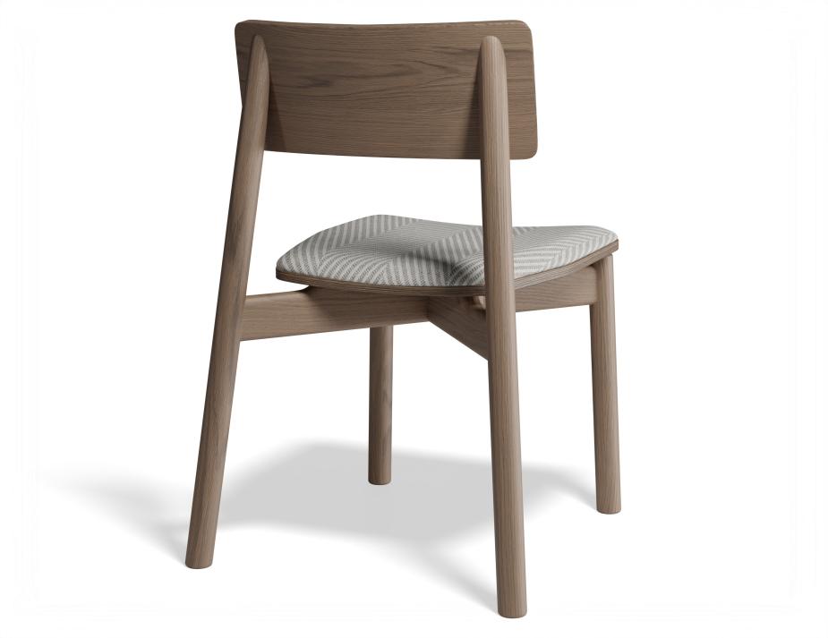 P 2 Andi Chair Pad Walnut Herringbone