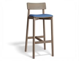 P 1 Andi Barstool Pad Walnut Bluecorduroy