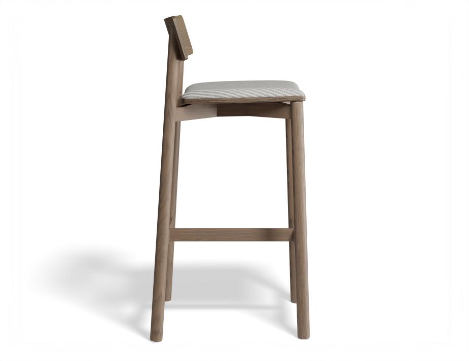P 3 Andi Barstool Pad Walnut Herringbone
