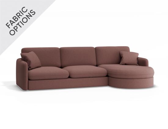 Monte Sofa with Right Chaise - 2.5 Seater - Custom Upholstered