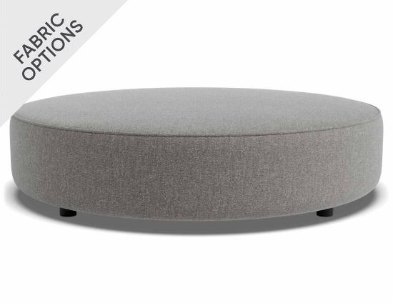 Lune Round Ottoman 120cm - Custom Upholstered