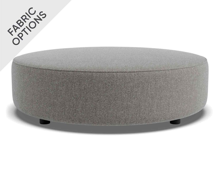 C136814180 Lune Round Low Ottoman 100cm Fossil Product 02