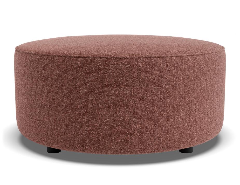 C136814130 Lune Round High Ottoman 80cm Berry Product 01