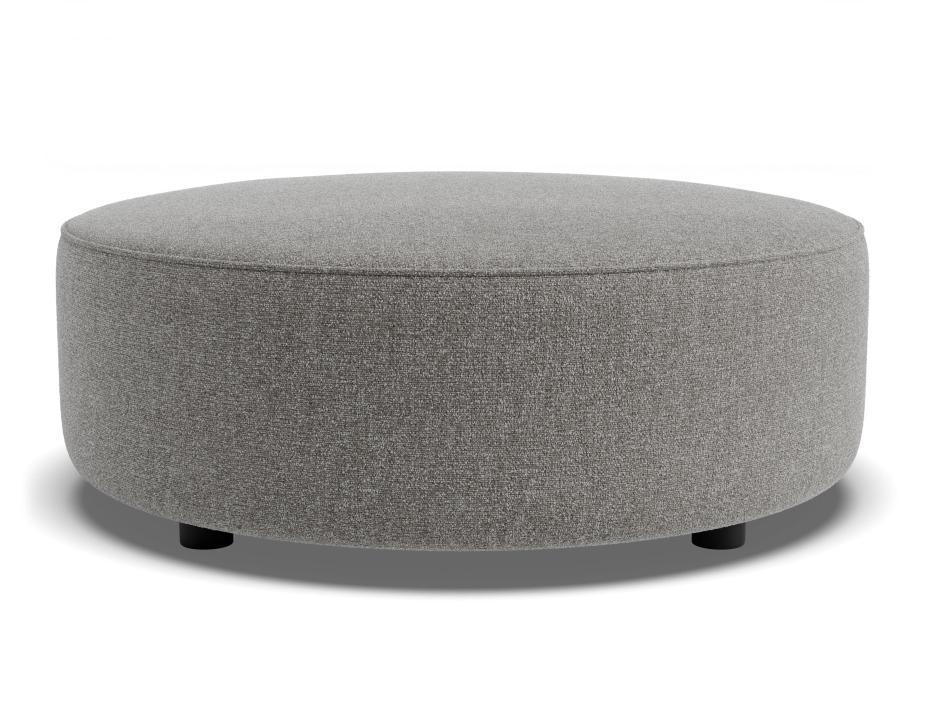 C136814200 Lune Round Low Ottoman 80cm Fossil Product 01