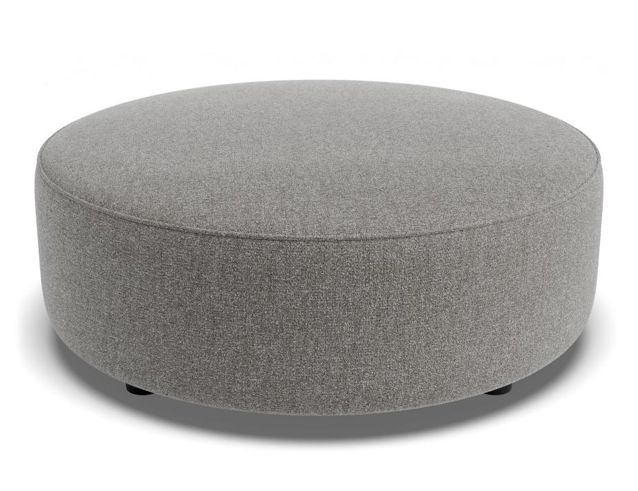 C136814200 Lune Round Low Ottoman 80cm Fossil Product 02