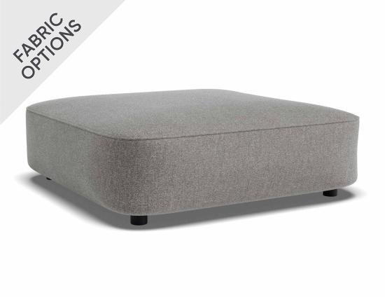 Lune Square Ottoman 90cm - Custom Upholstered