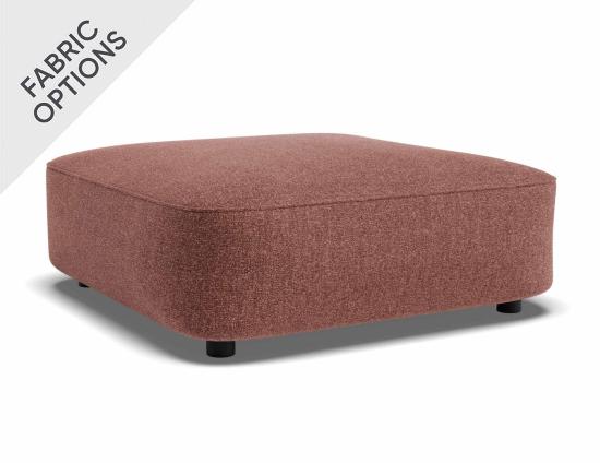 Lune Square Ottoman 80cm - Custom Upholstered
