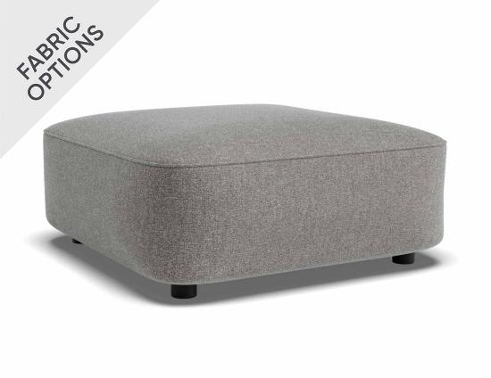 Lune Square Ottoman 70cm - Custom Upholstered