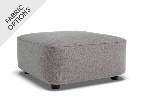 Lune Square Ottoman 60cm - Custom Upholstered
