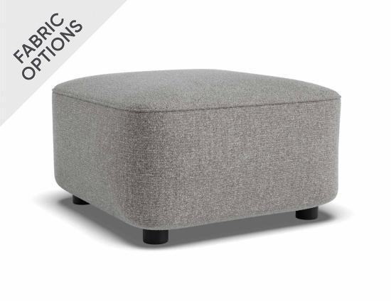 Lune Square Ottoman 50cm - Custom Upholstered