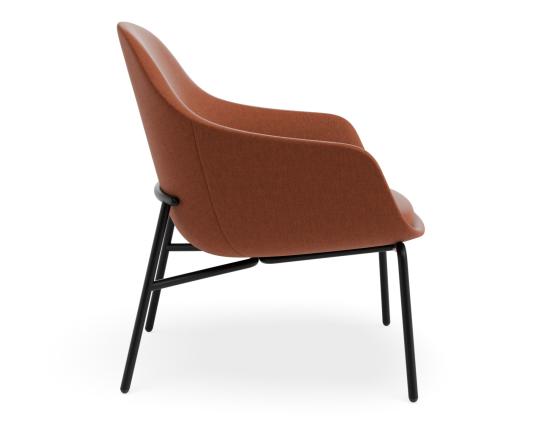 Core Lounge Chair - 4 Post Base - Terracotta Brown