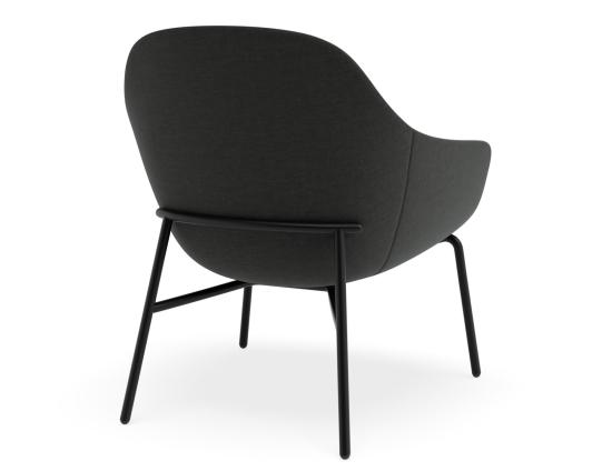 Core Lounge Chair - 4 Post Base - Dark Grey