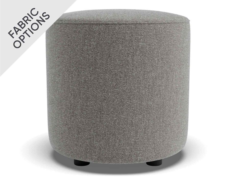 C136814240 Lune Round Drum Ottoman 45cm Fossil Product 02