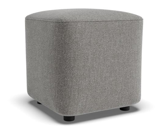 Lune Square Drum Ottoman 45cm - Custom Upholstered
