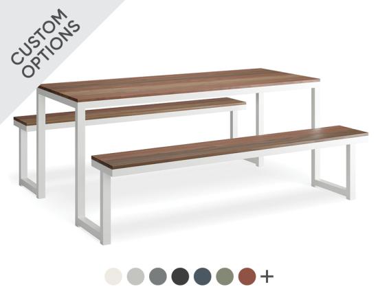 Integral Outdoor Dining Setting - Spotted Gum