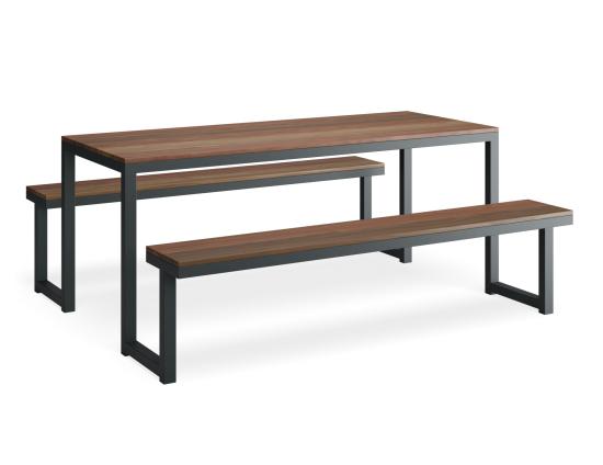 Integral Outdoor Dining Setting - Spotted Gum