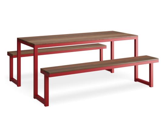 Integral Outdoor Dining Setting - Spotted Gum