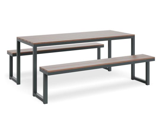 Integral Outdoor Dining Setting - Spotted Gum