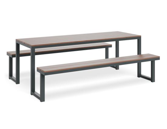 Integral Outdoor Dining Setting - Spotted Gum