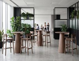 Walnut Andi Stool High Bar Table